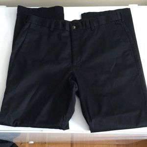 Haggar Mens 32x30 Black Dress Pants